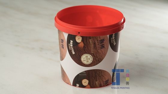 반짝이는 표면 마무리 및 실크 인쇄와 함께 타원형 모양의 고형 라벨