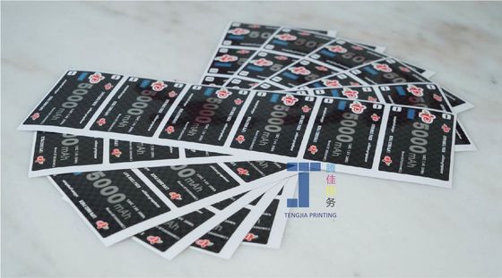 반란 방지 표면 반 위조 표지판 반 변조 스티커 얼음