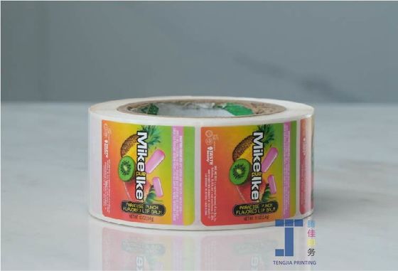 반짝이는 매트 라미네이션 인쇄 가능한 Kraft 종이 라벨 라벨