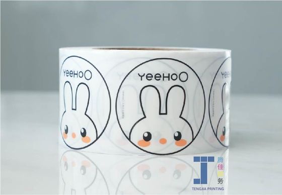 OEM 원형 스티커 라벨 플렉소 인쇄 화장품 포장 라벨