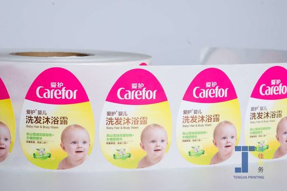 환경 친화적 인 PET 청소기 샴푸 스티커 라벨 롤 / 시트 포장