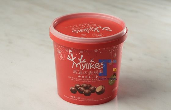 반짝이는 표면 마무리 및 실크 인쇄와 함께 타원형 모양의 고형 라벨